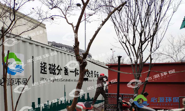 污水處理設備現場安裝場景